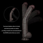 14.5 Inch Huge Black Dual Density Silicone Dildo Bbc Big Long Realistic Monster Dildo Dragon Fantasy Extra Long Thick Xxl For Anal Stimulation