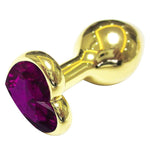 3PCS Metal Heart-Shaped Butt Plug Set - Anal Trainer Kit for Couples
