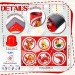 Adult Bau Cua Dice Game Set Gourd Fish Shrimp Crab Dice With Mat Shaker Vietnamese Bau Cua Ca Cop Game For Adult Lunar New Year, Gatherings, Celebrations(Classic)