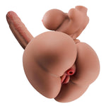3 In 1 Shemale Sex Doll Trans Sex Toy With Penetrable Dildo And Pussy Ass, Futa Sex Doll Torso Male Masturbator With Boobs, 3 Channels Male Sex Toys For Men Sex