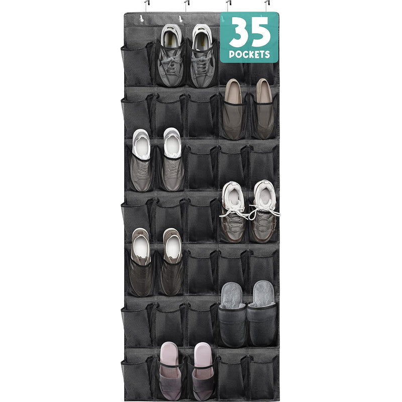 Over The Door Shoe Organizers 35 Durable Mesh Pockets Hanging Shoe Organizer Sho
