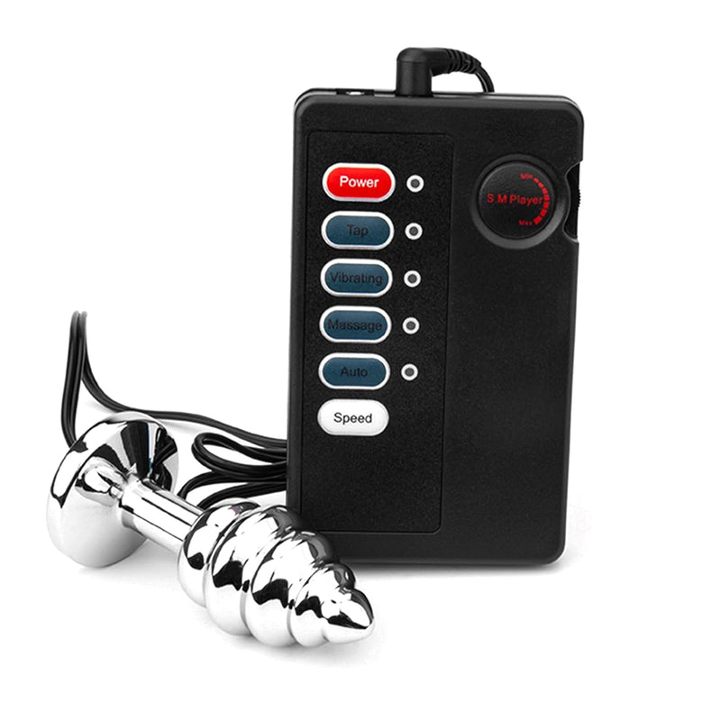 Anal Butt Plug Inserting Toys Sex Toys Electric Shock Metal Thread Anal Butt Plug Electro Power Box Massager Toys For Beginners And Advanced Users