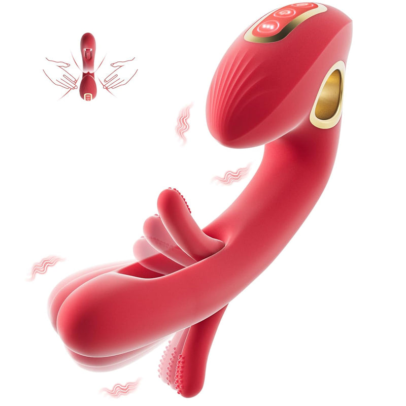 G Spot Vibrator Sex Toys - Rabbit Vibrators Adult Sex Toy For Women, Clitoral Stimulator Dildo With 10 Vibration & 7 Flapping Mode, Waterproof Dildos Sex Machine Anal Toys For Female And Couples