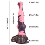 Horse Dildo,Double Knot Dildo Silicone Huge Simulation Animal Dildo With Thick Knot And Strong Hands-Free Suction Cups Pink Black Women Adult Sex Toys Big Anal Plugs For Male Female Couple Relaxation