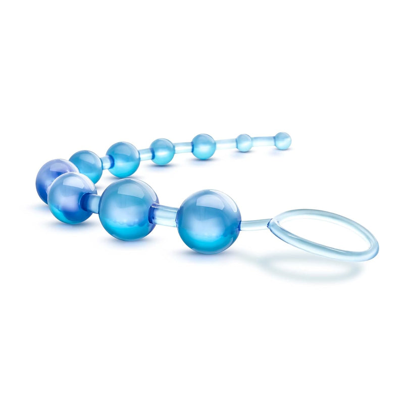 Eden 12 Inch Beginner'S Anal Beads With Graduated Design - Flexible, Durable, And Safe For All Experience Levels, Easy-Pull Ring - Pink