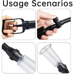 Pussy Pump Sex Toys, Clitoral Pumps Enhance Sensation, Increase Female Sexual Pleasure, Adult Game Nipple Clitoral Stimulator, Vacuum Vaginal Pump 5 Suction Cups, Promote Couple Pleasure
