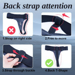 Adjustable PU Leather Suction Cup Dildo Holder – Straps to Furniture & Swing (3")