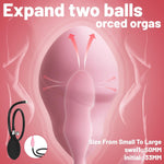 Vaginal & Anal Trainer With Remote Control Inflatable Dildo With Adjustable Thickness G-Spot & Prostate Vibrator With 10 Vibration Modes Adult Sex Toys & Games