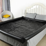 Inflatable Massage Sheet Pvc Waterproof Sex Furniture For Bedroom Nuru Massage Therapy Gel Air Mattress Sheets Queen Waterproof Blanket For Bed Rubber Novelties Sex Toys Couple Products Set