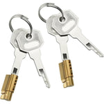 Chastity Cage Accessories - Lock Cylinder Metal Male Chastity Device Stealth Lock Cock Cage Brass Replacement Lock Cylinder With Key(2 Set)