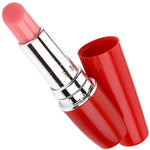Discreet Lipstick Vibrator - Clit Stimulation On-The-Go - Mini Bullet Vibrator - Realistic Design - Travel-Friendly - Compact And Powerful - Hide In Your Purse - Masturbation To-Go - Red