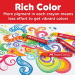 Faber-Castell Beeswax Jumbo Triangle Crayons for Kids Ages 3+ with Storage Case