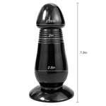 Realistic G-Spot Butt Plug Dildo Anal Training Sex Toys With Strong Suction Cup Vaginal Prostate Massager For Women Men (Black)