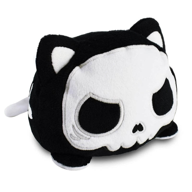 The Original Reversible Cat Plushie White + Skeleton Glows In The Dark! Cut