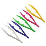 5 Pcs Kids Safety Plastic Tweezers for Beads, Puzzles & DIY Craft Projects