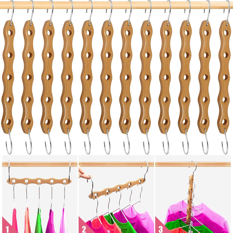 Closet Organizer,12 Pack Stronger Closet Organizers And Storage Clothes Hanger W