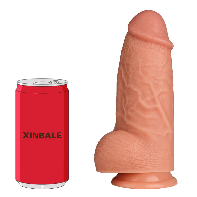 2.24'' Diameter Thick Huge Dildo, 650G /1.43Lb Realistic Dildos With Strong Suction Cup For Hands-Free And Anal Play, G-Spot Giant Dildo Anal Sex Toys For Women And Men