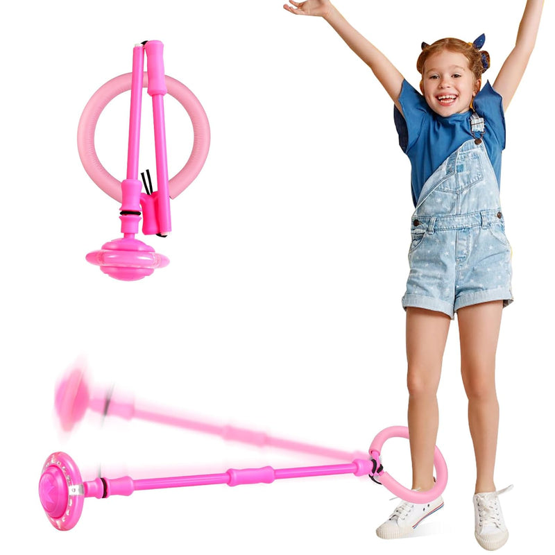 Skip Ball Skip It For Kids Foldable Colorful Flash Wheel Skip Ball, Indoor