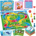 Memory Board Games For Kids, Educational Learning Board Games, Memory Game For Boys And Girls Ages 6+, Fun Educational Toy For Travel Indoor Outdoor Classroom Family Games 2-4 Players