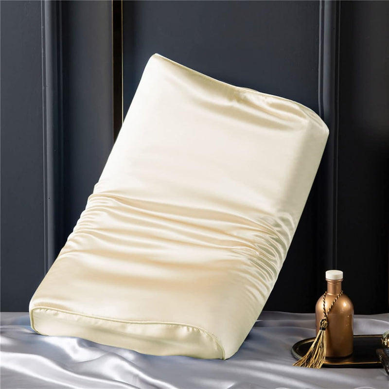 Silk Pillowcase For Memory Foam Pillow, Uzefoo Pure Mulberry Silk Pillow Case