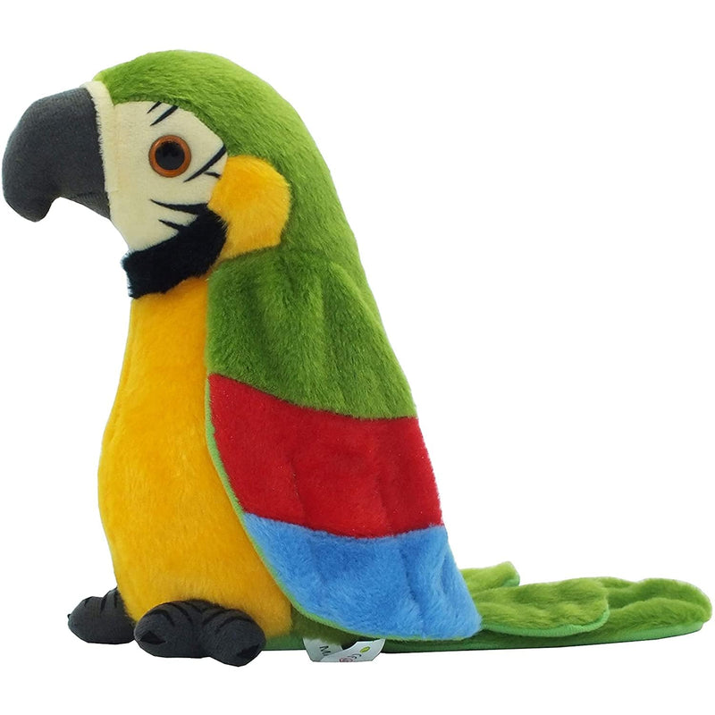 Talking Parrot, Repeats What You Say Plush Animal Toy Electronic Parrot Parrot