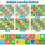 Abc Wooden Building Blocks For Toddlers 1-3, 30 Pcs Alphabet & Number Stacking Toys With Storage Pull Toy Car Learning & Education Montessori Toys For 1 2 3 Year Old Baby Boy Girl Gifts