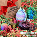 3D Printed Dragon Egg 4 Pack, 3D Printed Animals Fidget Toys Kid, Small 3D Printer Dinosaur Dino Eggs Toy Easter Gifts For Kids Boy Girls