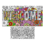 Giant Mandala Coloring Posters 50" x 25" Jumbo Welcome Mandala Coloring Posters for Kids