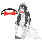 Silicone Dog Bone Mouth Gag Muzzles For Adult Sexy, Open Mouth Gag For Woman, Slave Restraints Ballgag, Bedroom Bdsm Gag Toys For Extreme Love, Sm Sex Toys For Couples Flirt Fetish Cosplay
