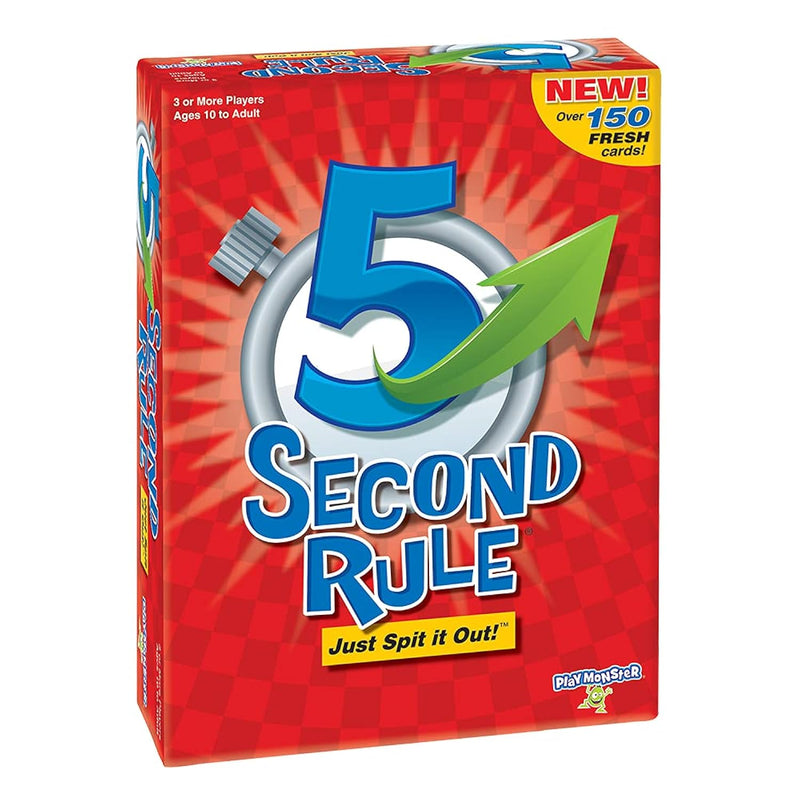 5 Second Rule Game Simple Questions Card Game For Family Fun, Party, Kids,