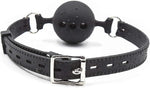 Adjustable Breathable Silicone Ball Gag – BDSM Restraint for Sensory Play