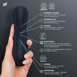 Pro 2 Generation 3 (Bluetooth Version) With Liquid Air Vibrator Sex Toy | Adult Toys For Women | Sucking Clitoral Stimulator | Vibrating Sexual Pleasure Device | Vibrators (Black)