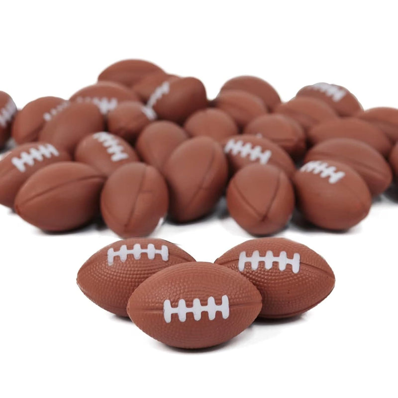 GIFTEXPRESS 30-Pack Mini Foam Football, Mini Stress Ball, Foam Sports Ball