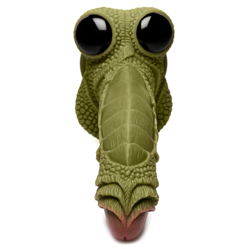 Swamp Monster Dildo Made With Premium Silicone For Men Women & Couples, Fantasy Role Play, Harness Compatible With Strong Suction Base Phthalate-Free, 1 Piece - Green