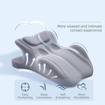 27° Couples Support Pillow with Firm Foam Wedge Design (Black)
