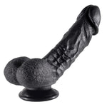 Silicone Realistic Dildo + Heart Shaped Anal Butt Plugs