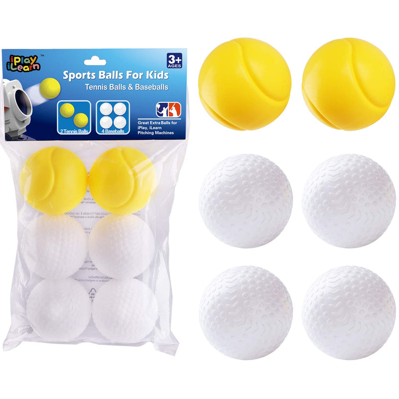 iPlay, iLearn Pitching Machine Baseball & Tennis, Plastic Replacement Balls