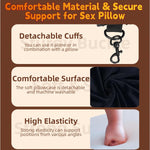 Intimacy Support Pillow with Handcuffs ā Positioning Cushion for Comfort & Play