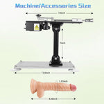 Sex Machine For Women And Men,Metal Automatic Thrusting Machine With 8.26'' Dildo Attachments,Remote Adult Sex Toy Machine Device