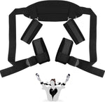 Adjustable Bed Restraint Kit – Wrist & Ankle Cuffs for Couples' Bondage Play