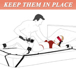 Bdsm Toys Bed Bondage Restraints Set, Sex Straps Kit Fit For Thicker Mattress, Handcuffs Blindfold Tickler, Body Positioner For Bedroom Femdom Adult Pleasure Coupes Extreme Kinkly Games