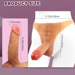 Strap On Dildo With Water Spray Function, One-Piece Silicone Strap-On Harness With 6.29‘’ Realistic Squirting Dildos, Ejaculating Anal Dildos For Anal Training Masturbation, Adult Sex Toys For Women