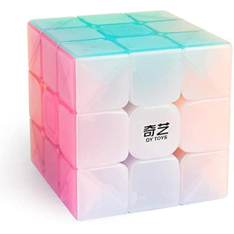 D-FantiX QY Toys Warrior W 3x3 Speed Cube Jelly 3x3x3 Magic Cube Puzzles Tr
