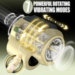 Male Masturbator Adult Sex Toys For Men - Automatic Rotating Vibrating Blowjob Sex Machine Penis Vibrator Stroker, Mens Masturbation Cup For Glans Training Stimulation Pocket Pussy Male Sex Toy