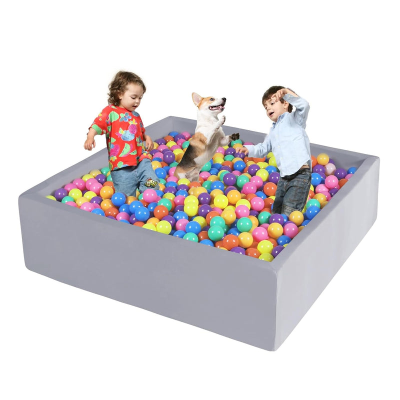 Foam Ball Pit For Toddlers 47.2" X 47.2" X 13.8" Large Square Ball Pits For