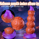 9.84In Magic Pumpkin Huge Fantasy Dildo, Realistic Glow Silicone Anal Plug With Strong Suction Cup, Huge Thick Dildos For Women, Anal Plug Dildo Prostate Massager Adult Sex Toy For Women Men & Couples