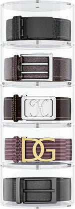 Belt Organizer, Acrylic 5 Layers Belt Case Storage Holder and Display for Accessories like Jewelry,Watch,Bracelets