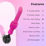 Tracy’S Dog Thrusting Dildo Sex Machine For Women, 2.36-Inch Deep Thrusts Vibrator Sex Toy With 3 Speeds & 10 Vibration Modes, Remote Control Adult Toy, Dual-Layer Silicone, Heating Function?Lento?