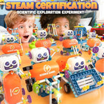 50-In-1 Robot Kit, 438 Pcs Diy Educational Science Kit, Multiple Model Stem Toys, Building Experiment Toys For Ages 6-13 Boys Girls, Ideal Gift For Christmas, Holidays (8025E)