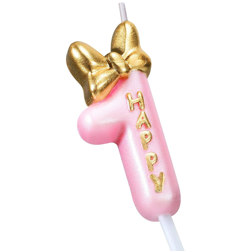 Candle Pink Birthday Candle Girl Happy Birthday Cake Topper, Birthday Candle F